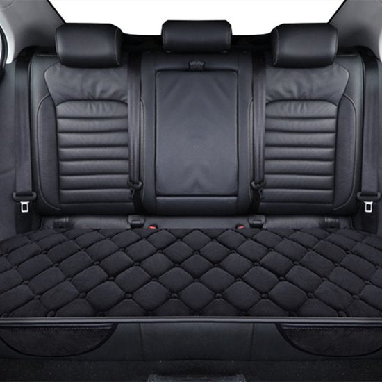 3delige Autostoelhoes- Beschermende Auto Accessoires - Zacht en Knus - Antislip Onderkant - Hoogwaardig Materiaal-zwart