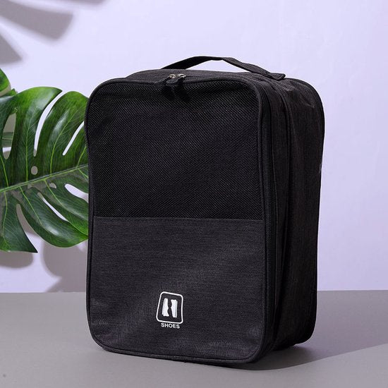 Draagbare schoenen opbergtas tot maat 45.5 - zwart