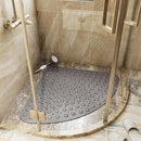 Merkloos TDR douchemat PVC zuignap grijs 70x70