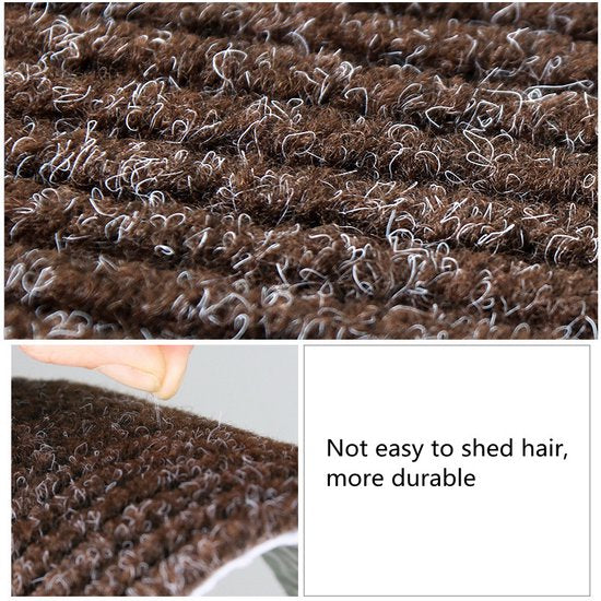15 stuks Luxe en Trendy Trapmatten voor binnen - Stijlvol Design-Zelfklevend en Antislip-donkerbruin 75.5x20CM