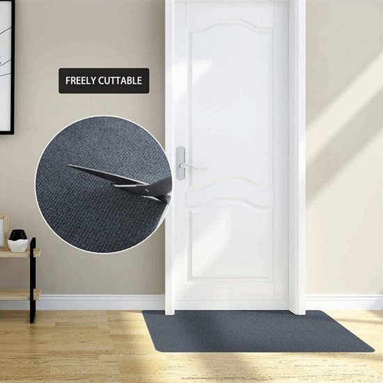 Premium Bureaustoel Mat met Antislip Basis - Ultieme Vloerbescherming & Comfort -90*120 CM-zwart