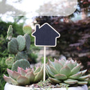 10 Mini Zwarte Borden - Plantenstekers en Labels