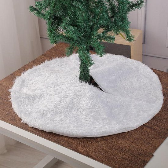Duurzame Pailletten Geborduurde Kerstboomrok 122cm Wit