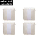 4 Stuks Opbergtas voor Kleding / Dekbed / Tuinkussens -Oxford-stof - Set van 4 stuks ( 46*28*48CM)