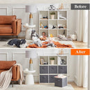 6 Opbergdozen voor Kleding en Speelgoed - Grijs - 33x33x33CM