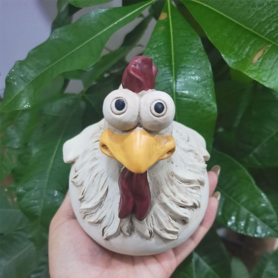 3-delige tuindecoratie kippen-Creëer een levendige sfeer in je tuin - Duurzaam, Levendig en Veelzijdig 12*12*14CM