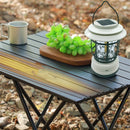 Multifunctionele Compacte Kampeerlamp met Powerbank - Duurzaam, Dimbaar & Waterdicht - USB/Zonne-Energie Opladen - Ideaal voor Outdoor & Tuin-Crème