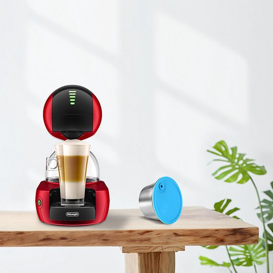 3 delige Herbruikbare RVS Dolce Gusto Capsule met Maatschep en Reinigingsborstel - Bespaar Geld en Bescherm het Milieu