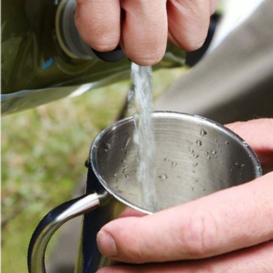 Outdoor Draagbare Waterzak met Kraan voor Kamperen, Wandelen, Picknicken, Vissen en Reizen, etc- 7.5L Capaciteit - Opvouwbaar en Milieuvriendelijk - Jungle Groen