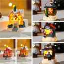 6 stuks Mini Kerstdorp met LED-verlichting – Cadeauwinkel, Snoepwinkel & Thermo Gulee-betoverende kerstsfeer