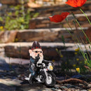 Grappige Tuinkabouter op Motor - 11x6.5x13CM