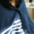 TDR - Multifunctionele warme deken - fleece mantel - super zachte fleecedeken - Sherpa - 80 x 130 cm - Blauw