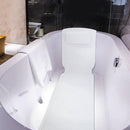 TDR-Antislip Badmat met badkussen- wit 36*125cm