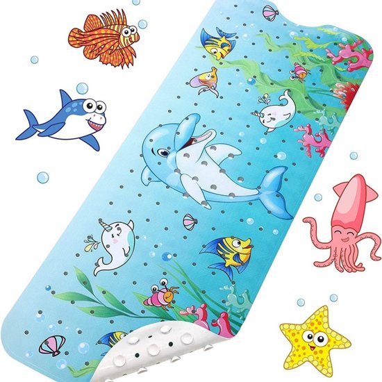 Antislip Douchemat met Zuignappen – Badmat voor Badkamer – Veilig & Comfortabel – 40x71 cm-voor kinderen