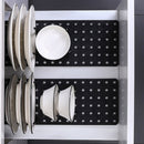 Set van 2 uitschuifbare afwasrekken - zwart