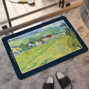 Kunstzinnige Antislip Badmat - Vincent van Gogh's "Les Vessenots à Auvers" - Luxe Siliconen Diatomeeënaarde Mat - 39,5x59 cm