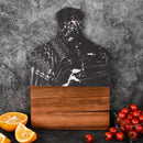 Luxe Marmeren Snij- & Serveerplank 33x21.6cm - Zwart