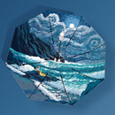 Opvouwbaar paraplu - Zonbescherming Anti-Uv UPF50 + -Windpro