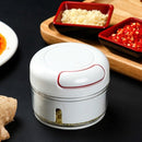 Multihakker Hakmolen met trekkoord - knoflookpers wit