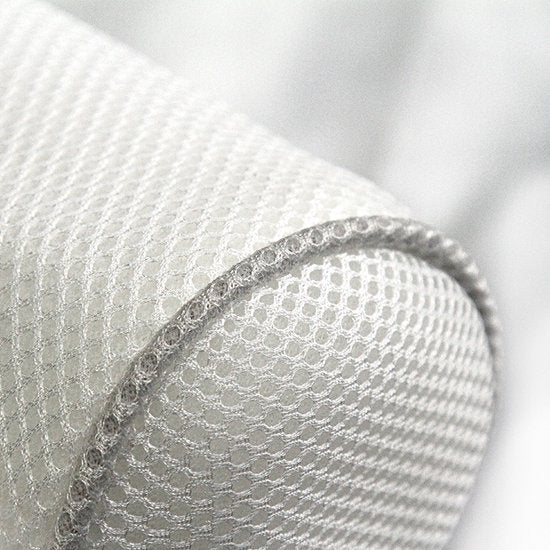 Comfort Badkussen met 3D Air-mesh en 6 Zuignappen - Wit