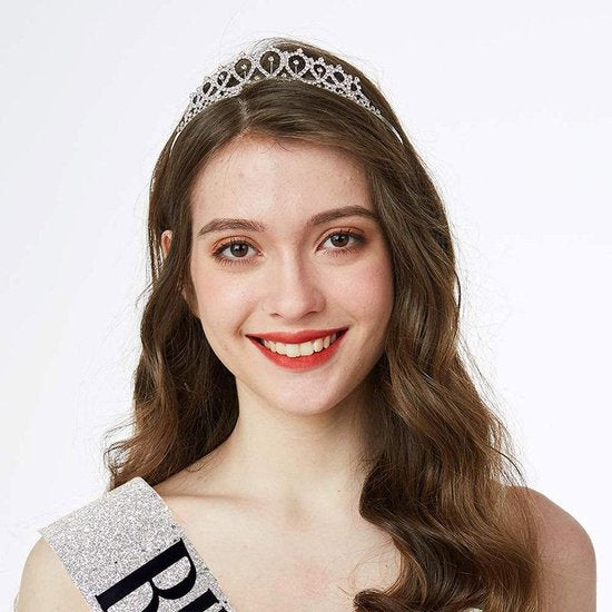 TDR - Verjaardag Sjerp en Tiara - Met text "Birthday Queen" - Zilver