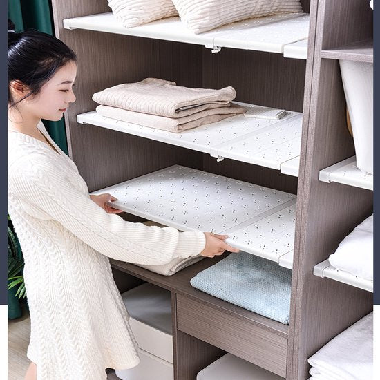 Verstelbaar legplank voor kasten - Uitschuifbaar van 71 tot