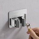 Unikorf 2 stuks RVS Bezem-/Mophouder - Zelfklevend