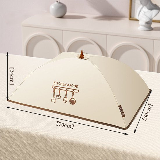 Thermische Voedselkap Opvouwbaar – 70x50x24cm – Warmte- & Koude Afdekking – Ideaal voor Camping, Thuis & Reizen