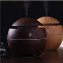 Luchtbevochtiger Aromatherapie met LED Donkerbruin 100x100mm