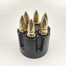 RVS 6 Kogel Whiskey Stones - Herbruikbaar - Goud