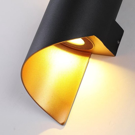 Merkloos Xtraworks LED wandlamp Binnen/Buiten Zwart & Brons