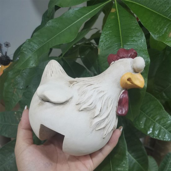 3-delige tuindecoratie kippen-Creëer een levendige sfeer in je tuin - Duurzaam, Levendig en Veelzijdig 12*12*14CM