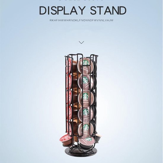 TDR-Draaibare Dolce Gusto capsulehouder  24st zwart