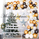 120-delige Ballonnenset - Zwart en Goud - Feestdecoratie