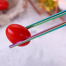 Roestvrijstalen Rainbow Chinese Eetstokjes - 5 paar