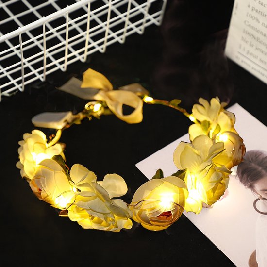 Unikorf LED Bloemenkrans Hoofdband 20 Warmwitte IP43