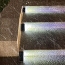 2 stuks Solar trapverlichting driehoek 13 LED warmlicht alu