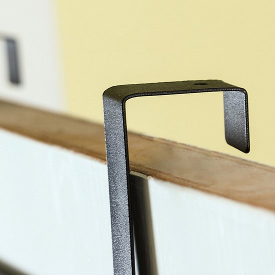 Deurkapstok Met 6 Haken-Deurhanger-Kapstok Hangend -zwart