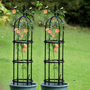 Zwart Klimplantenrek Obelisk 110cm - Duurzaam en Stijlvol