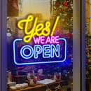 LED Neonbord “Yes! We Are Open” – USB – 34,5 x 30 cm