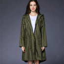 Opvouwbare waterdichte regenjas met draagtas - Legergroen