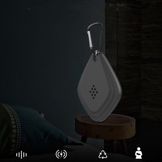 2 Stuks Draagbare Ultrasone ongedierteverjager- Insecten Bestrijden -werkt op USB-zwart