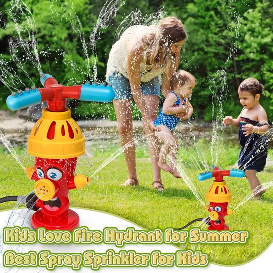 Interactieve Water Spuitende Brandkraan - Ideaal voor Buitenspelen- Onmisbaar Speelgoed voor Zomerse Dagen- Koel en Leuk voor Kinderen