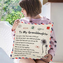 Sierkussensloop 45x45 cm - 'To my granddaughter'