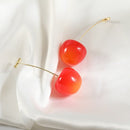Betoverende Warme rode kersen Oorhangers - Vrouwen Oorbellen - Lichtgewicht & Comfortabel