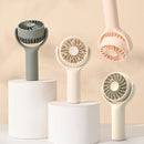 Draagbare USB-handventilator 3 snelheden, lange accu, wit