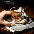 4x Skull Shotglazen 220ml - Transparant Whiskeyglas