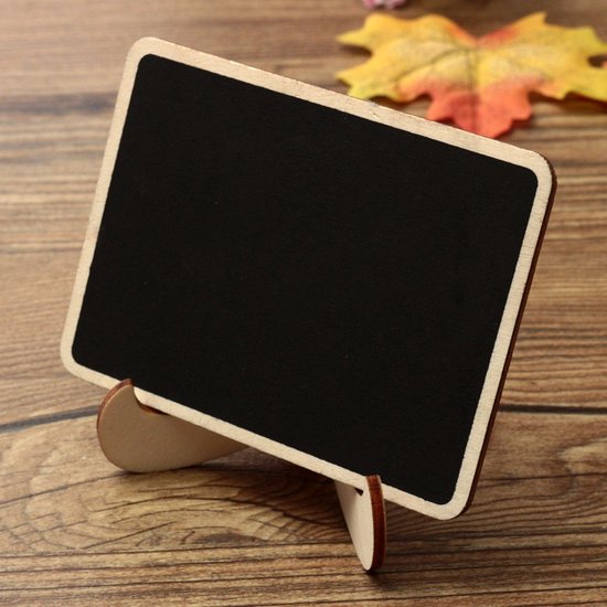 20stuks 10x7.5CM Stijlvolle Mini Tafel Krijtborden met Verwijderbare Stands- Creatieve veelzijdigheid voor thuis, kantoor en evenementen 10x7.5CM