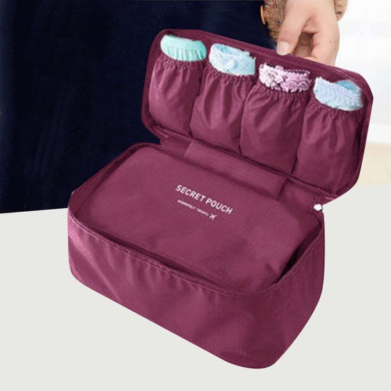 Unikorf Lingerie/Make-up & Toilettas - Bordeauxrood