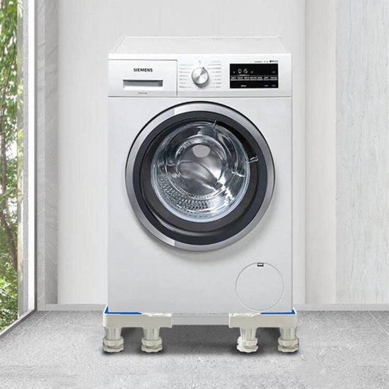 Universele Verstelbare Wasmachine Verhoger-met 8 poten - Meubelverhoger-wit